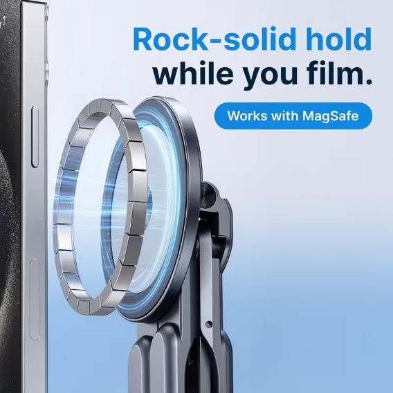 Magnetic Base and 8-level Height Adjustment Stand For iPhone iPad Laptop